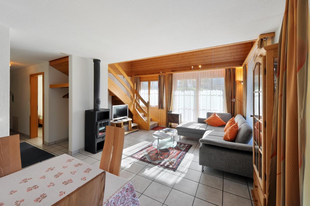 Cervin App. 6 Bett Wohnung Ferienhaus in der Schweiz